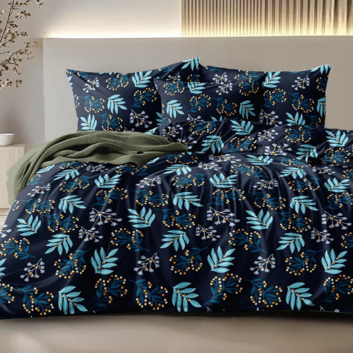 Fabicra Summer Cotton Elastic Fitted King Size Double Bed Bedsheet with 2 Pillow Covers (New)