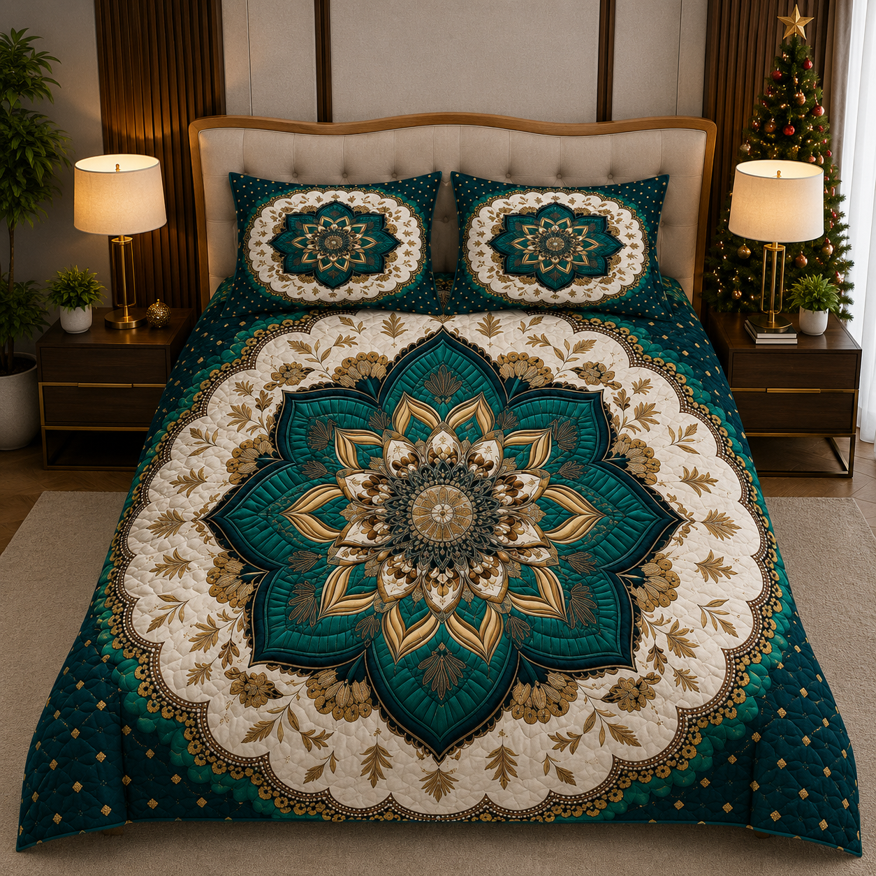 Fabicra 7D Flat Double Bedsheet with 2 Pillow Covers