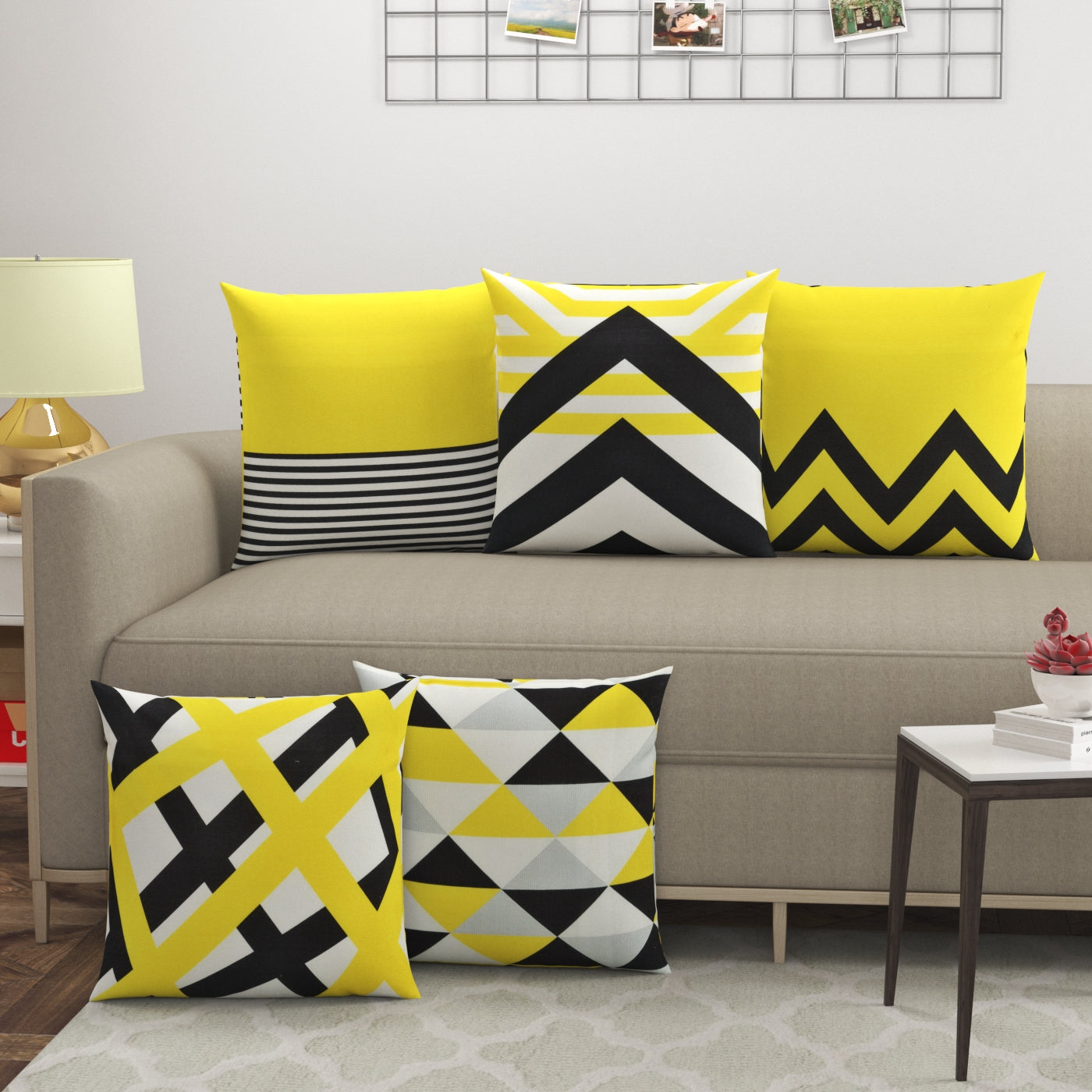 Abstract Art Cushion Covers Set Of – Fabicra - Main Image