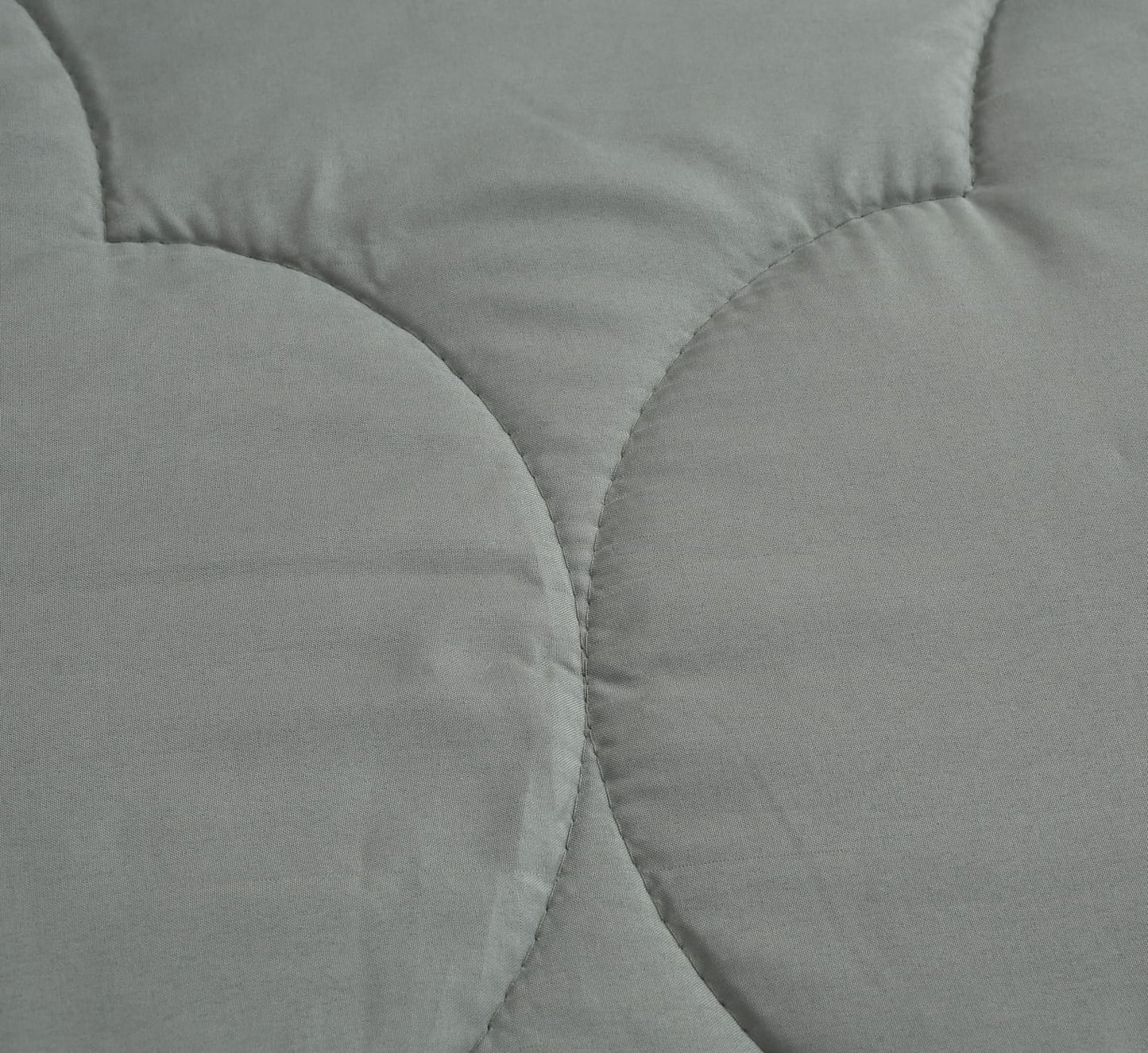 Grey Solid Summer Touch Double Bed AC Comforter/Blanket Reversible by Fabicra