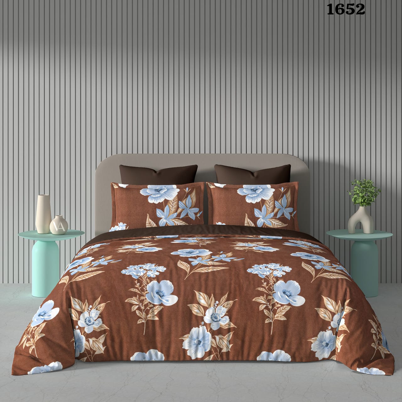 Fabicra Cotton Elastic Fitted King Size Double Bed Bedsheet with 2 Pillow Covers (New)