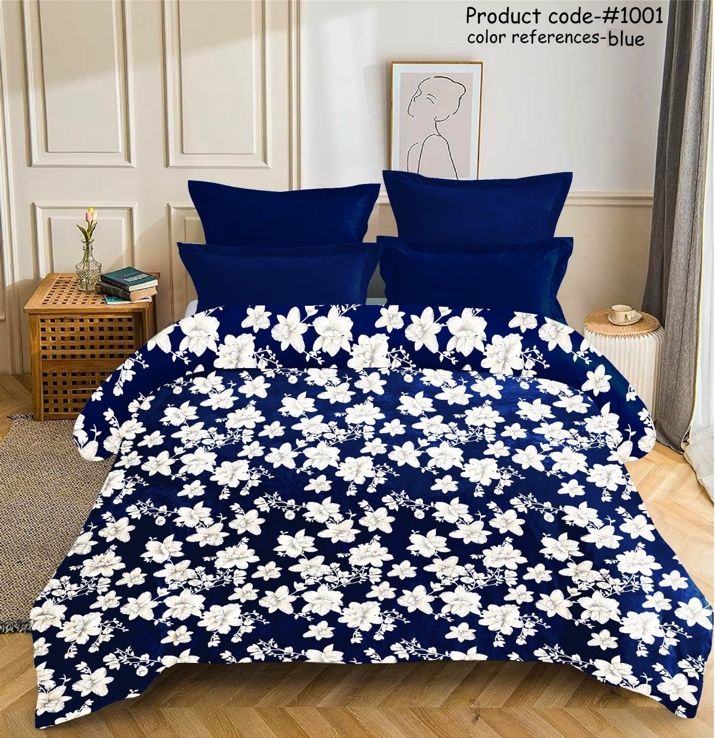 Fabicra Designer Warm Elastic Fitted King Bedsheet with 2 Pillow Covers(NEW)