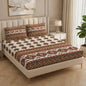 Fabicra Summer Cotton Elastic Fitted King Size Double Bed Bedsheet with 2 Pillow Covers (New)