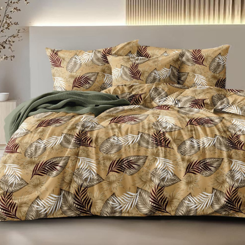 Fabicra Summer Cotton Elastic Fitted King Size Double Bed Bedsheet with 2 Pillow Covers (New)