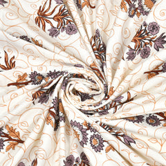 Luxe 100% Pure Cotton Printed Double Bed Bedsheet – With 2 Pillow Covers