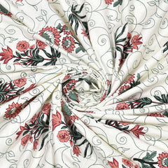 Luxe 100% Pure Cotton Printed Double Bed Bedsheet – With 2 Pillow Covers