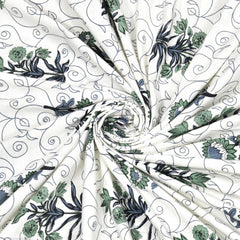 Luxe 100% Pure Cotton Printed Double Bed Bedsheet – With 2 Pillow Covers