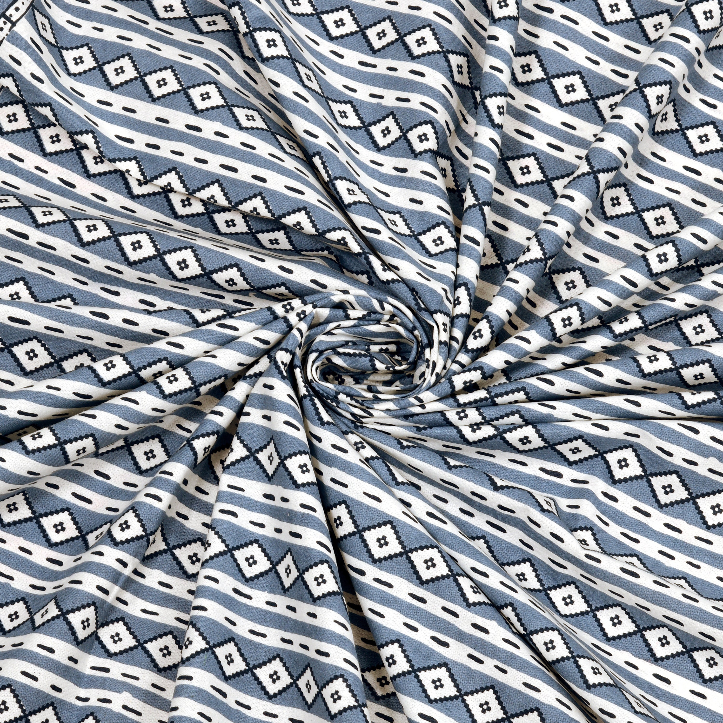 Luxe 100% Pure Cotton Printed Double Bed Bedsheet – With 2 Pillow Covers