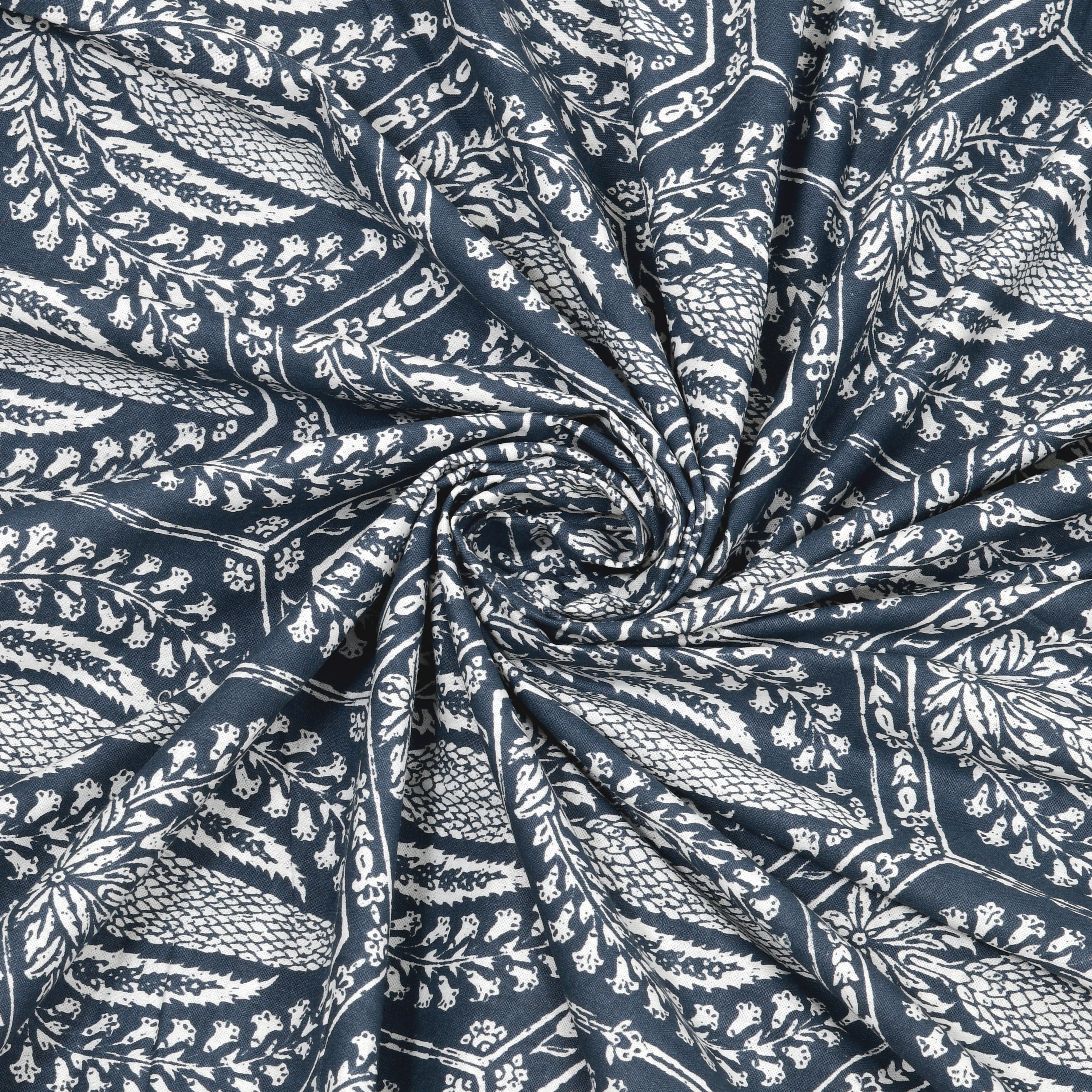 Luxe 100% Pure Cotton Printed Double Bed Bedsheet – With 2 Pillow Covers
