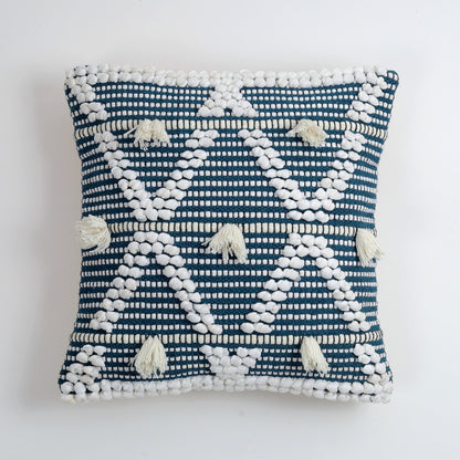 Bohemian Blue Hand Crafted Cushion Covers 16”x 16”