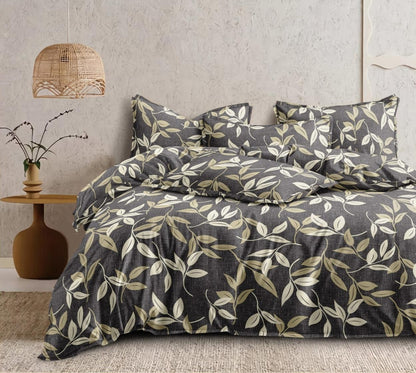 Fabicra Royal Cotton Elastic Fitted King Size Double Bed Bedsheet with 2 Pillow Covers (New)