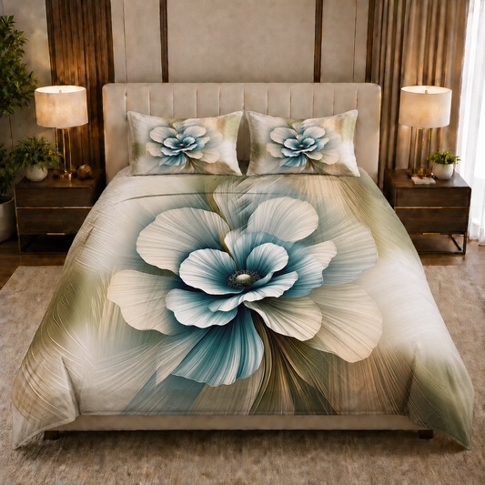 Fabicra 7D Flat Double Bedsheet with 2 Pillow Covers