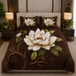 Fabicra 7D Flat Double Bedsheet with 2 Pillow Covers