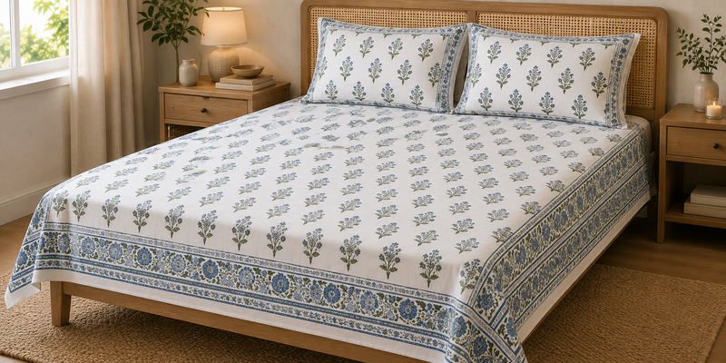 100% pure cotton bedsheets