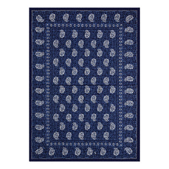 Fabicra Ethnic Dabu Printed Cotton Single Bed Bedsheet With 1 Pillow Cover