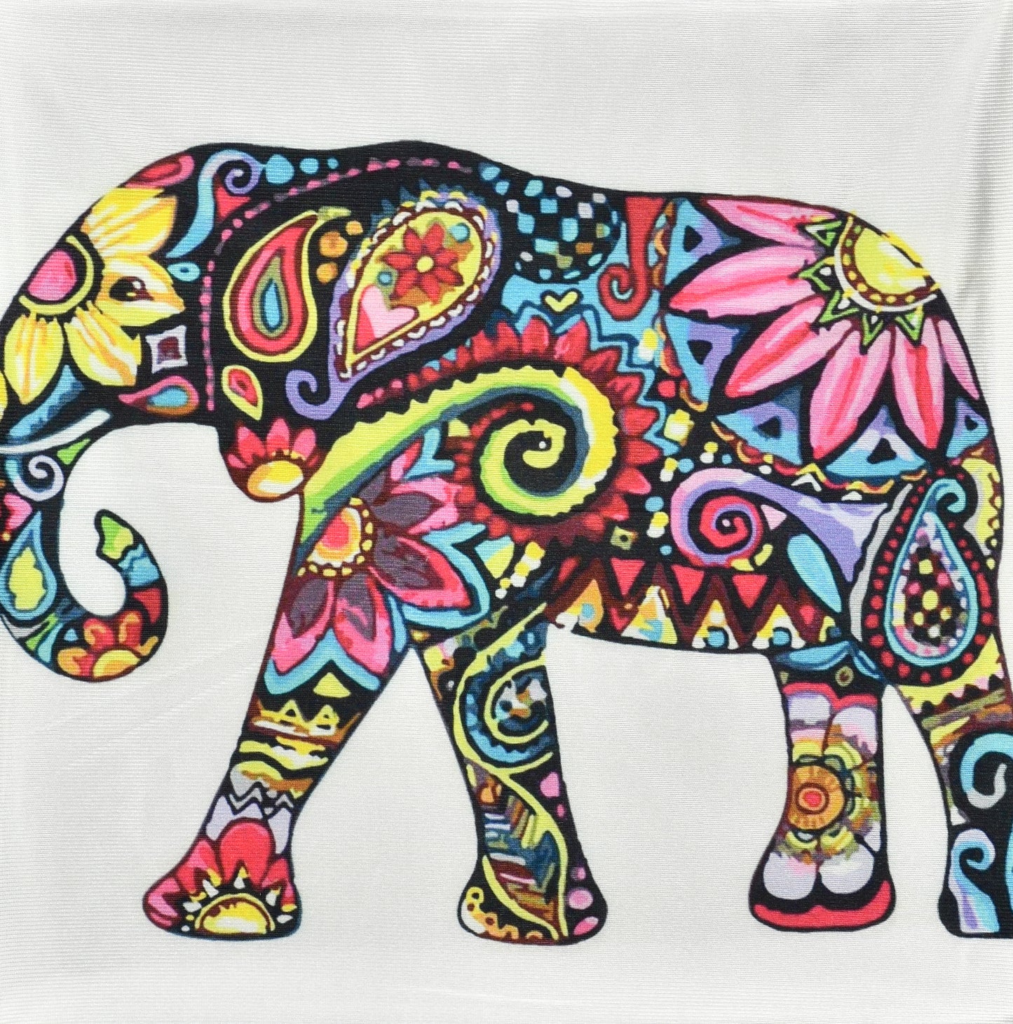 Elephant Multicolor Cushion Covers - Set Of 5