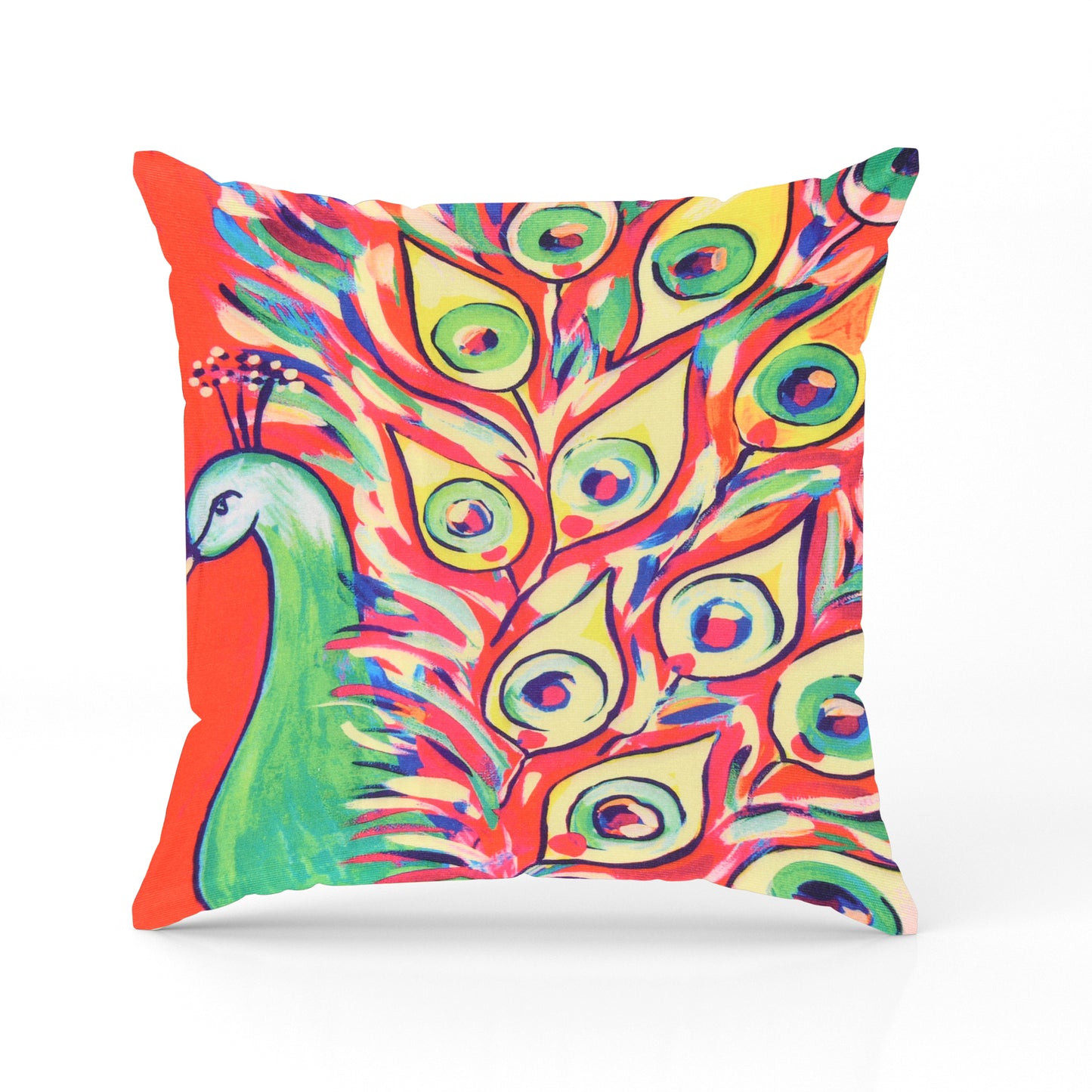 Peacock Multicolor Cushion Covers - Set Of 5