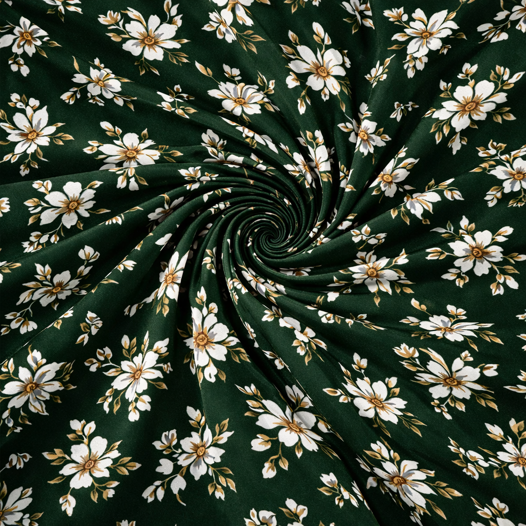 Fabicra Designer Warm Elastic Fitted King Bedsheet with 2 Pillow Covers(BOGO)