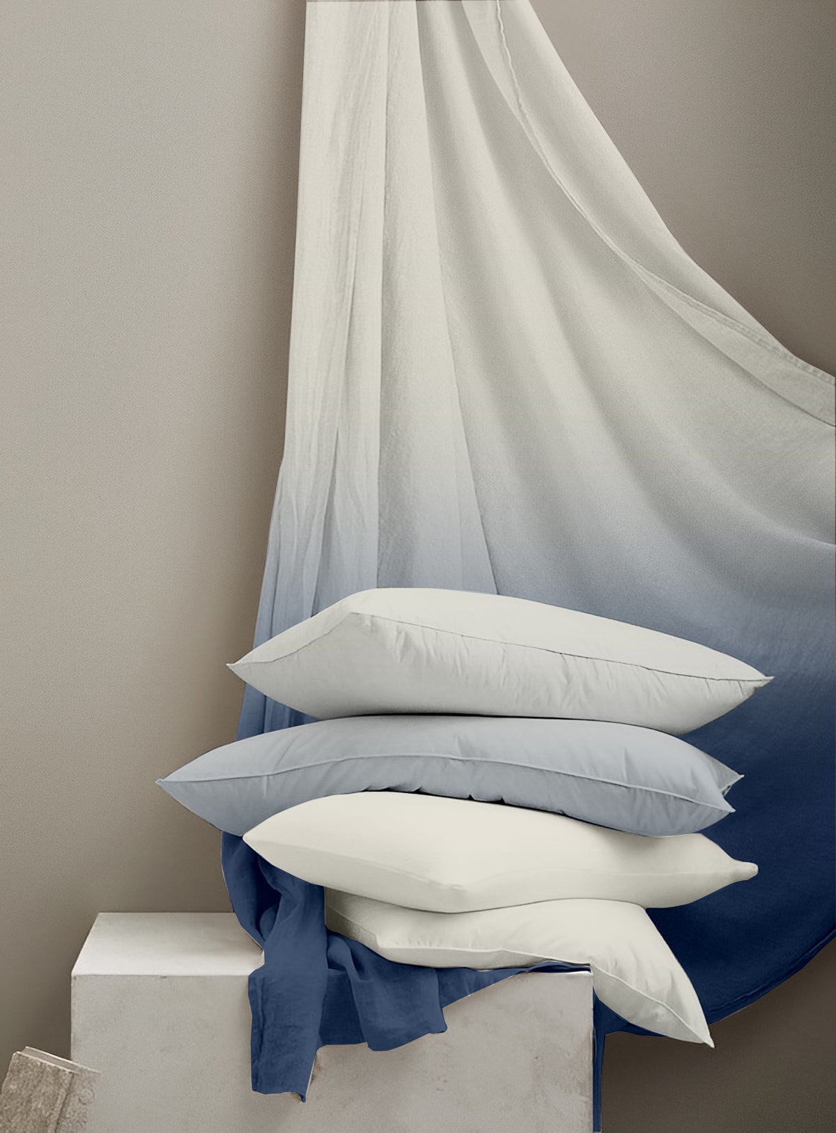Luxurious Digital Ombre Pure Cotton King Size Bedsheet with 2 Pillow Covers