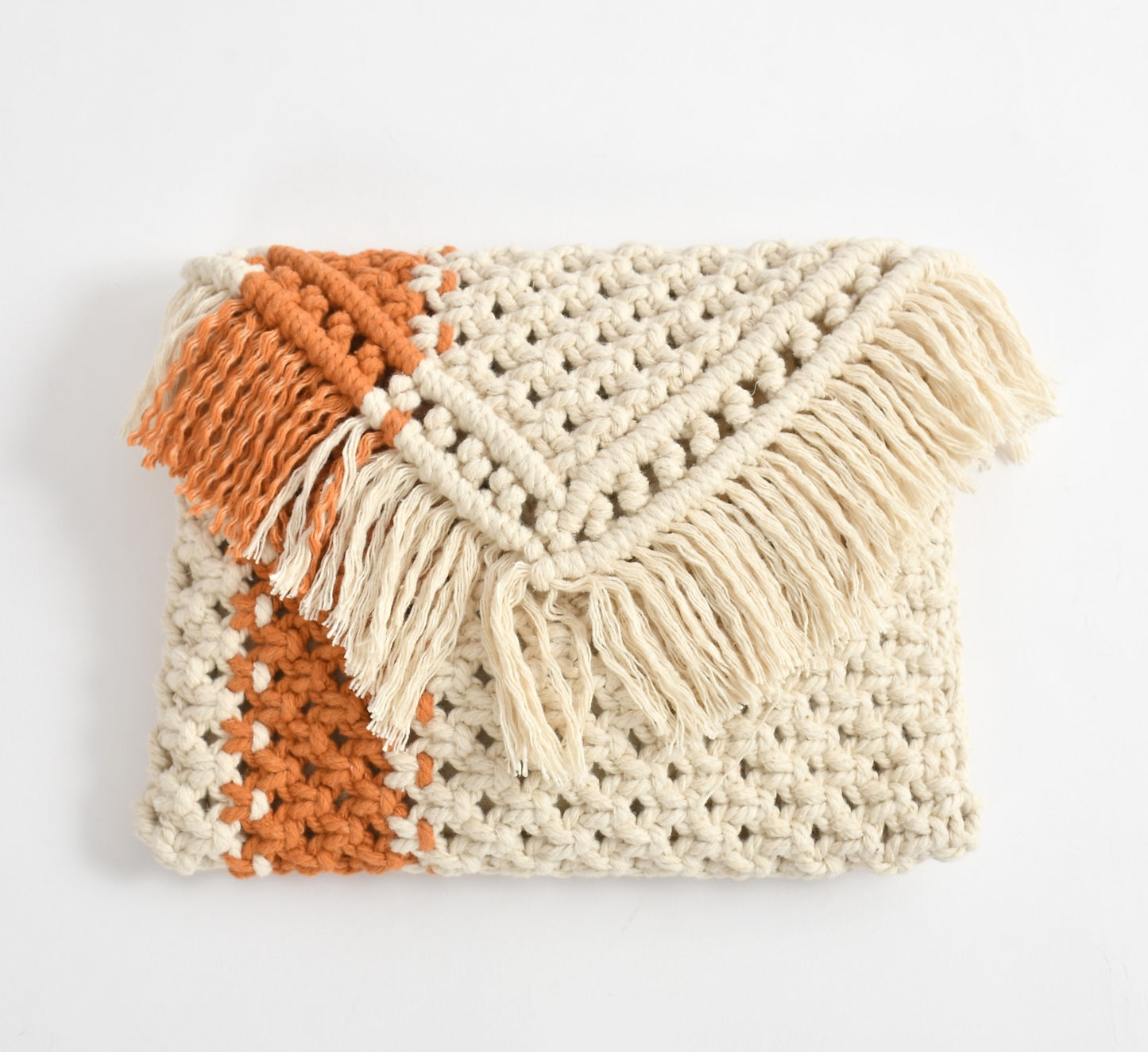 Full Of Life Beige Handcrafted Bag