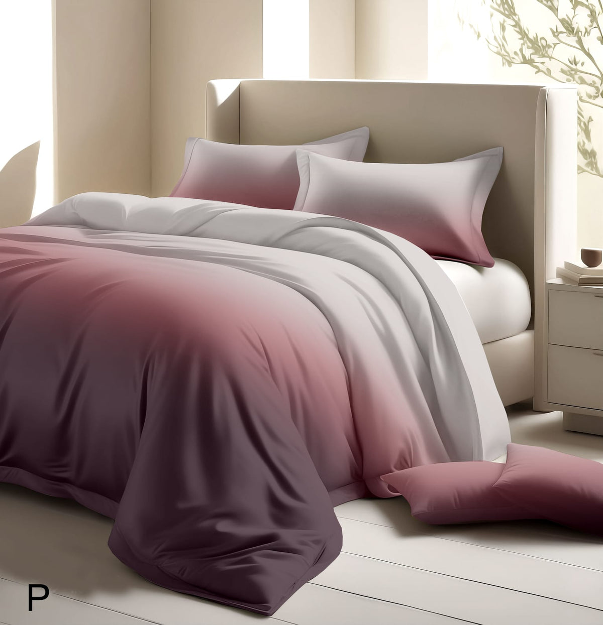 Luxurious Digital Ombre Pure Cotton King Size Bedsheet with 2 Pillow Covers