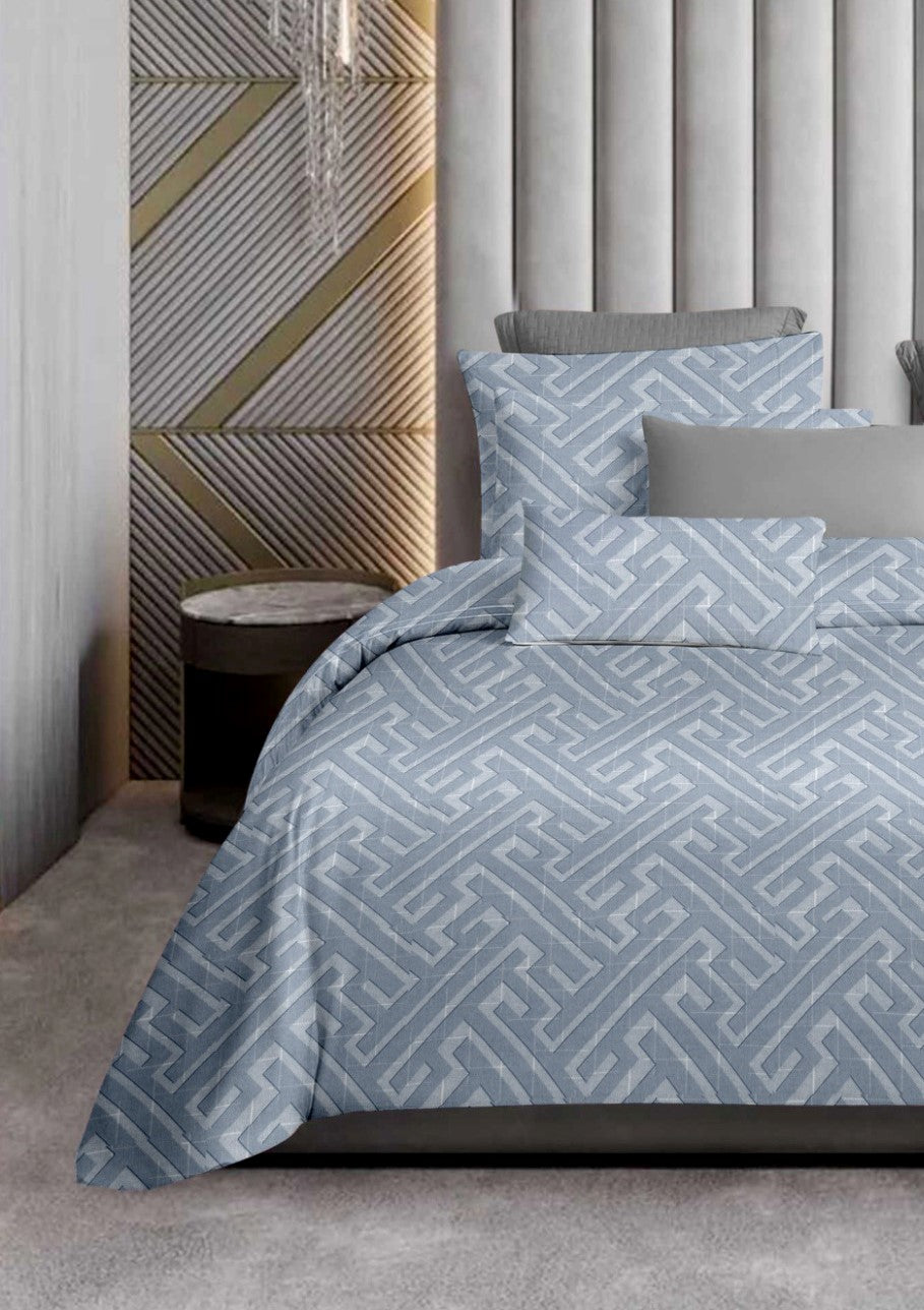 Fabicra Premium Luxury 100% Cotton 300TC Double Bed Sheet With 2 Pillow Covers