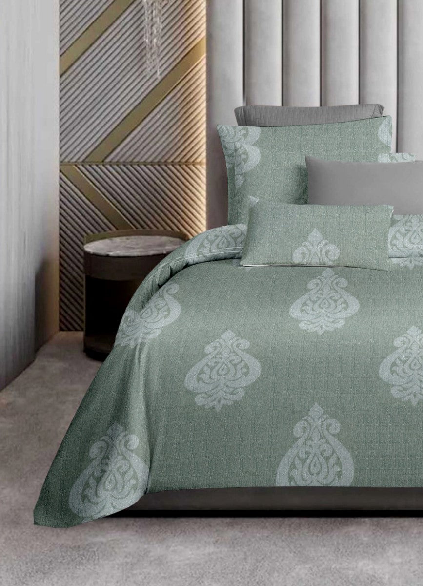 Fabicra Premium Luxury 100% Cotton 300TC Double Bed Sheet With 2 Pillow Covers