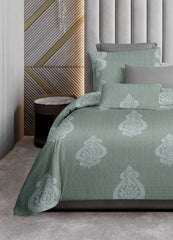 Fabicra Premium Luxury 100% Cotton 300TC Double Bed Sheet With 2 Pillow Covers