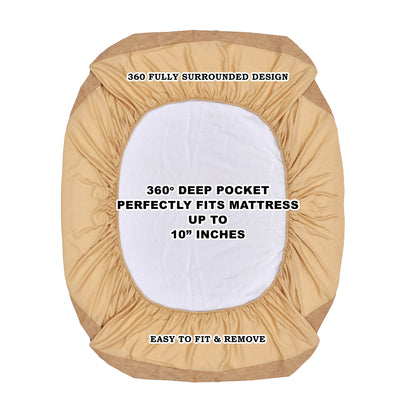 Premium Quality Terry Cotton Waterproof and Elastic Fitted Water Resistant Ultra Soft Double Mattress Cover