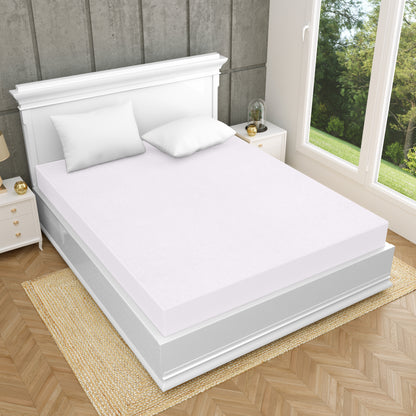 Premium Quality Terry Cotton Waterproof and Elastic Fitted Water Resistant Ultra Soft Double Mattress Cover