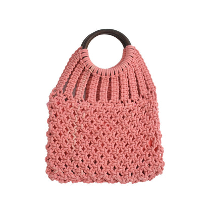 Full Of Life Pink Handcrafted Bag