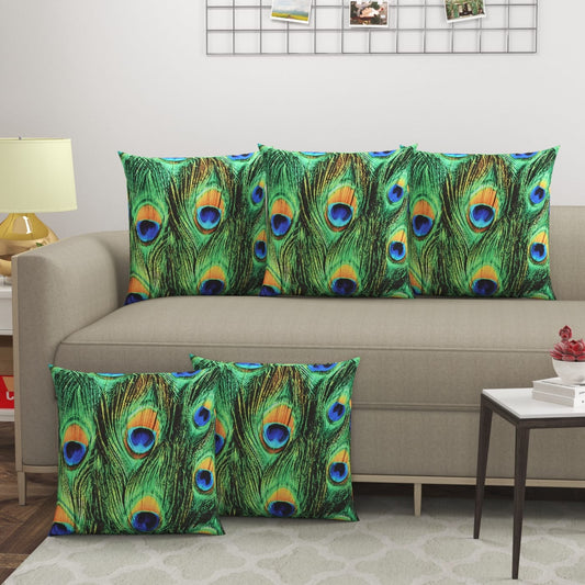 Abstract Multicolor Cushion Covers - Set Of 5