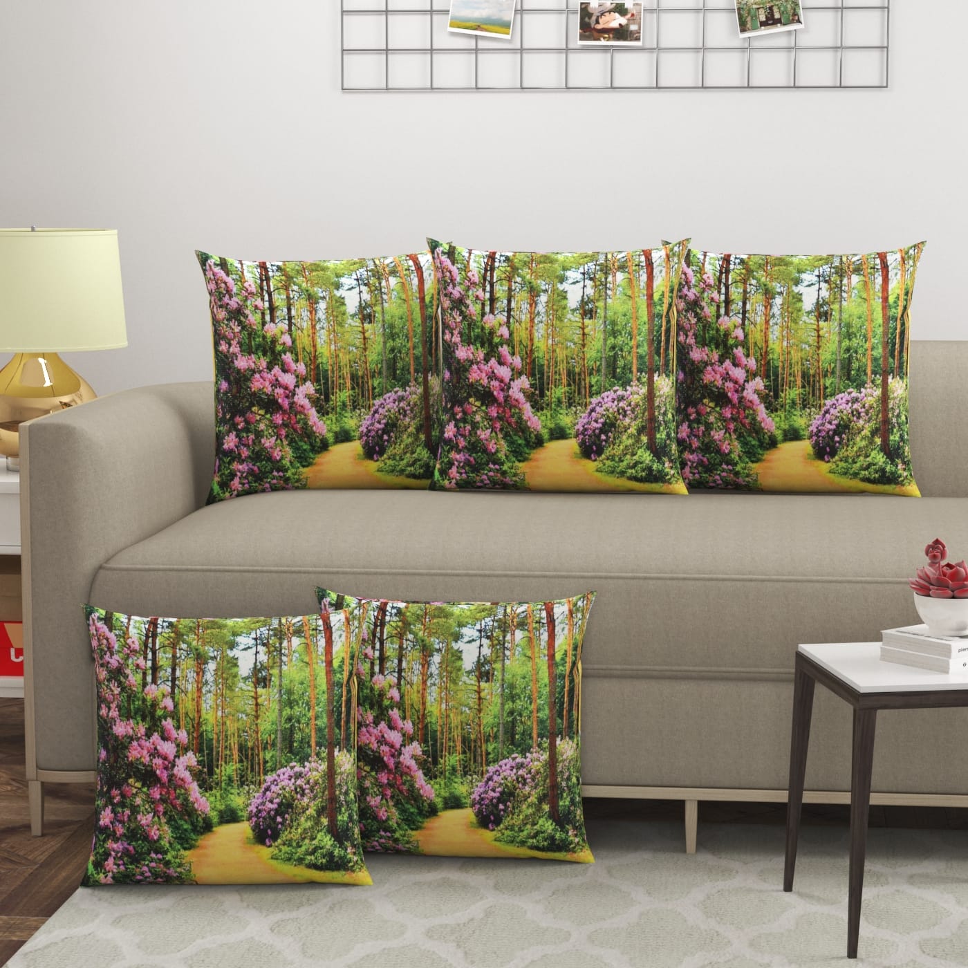 Abstract Multicolor Cushion Covers - Set Of 5