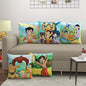 Abstract Multicolor Cushion Covers - Set Of 5