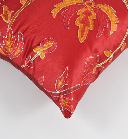 Premium Red Abstract Cushion Covers - Set Of 5