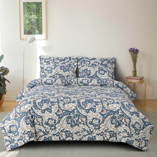 Fabicra Royal Cotton Elastic Fitted King Size Double Bed Bedsheet with 2 Pillow Covers (New)