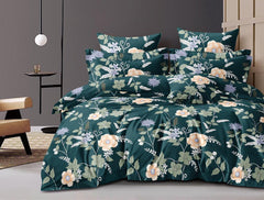 Fabicra Royal Cotton Elastic Fitted King Size Double Bed Bedsheet with 2 Pillow Covers (New)