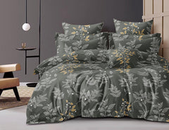Fabicra Royal Cotton Elastic Fitted King Size Double Bed Bedsheet with 2 Pillow Covers (New)