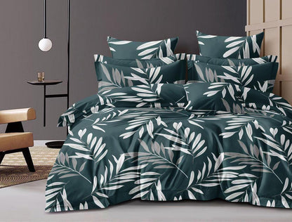 Fabicra Royal Cotton Elastic Fitted King Size Double Bed Bedsheet with 2 Pillow Covers (OFFER)