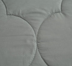 Grey Solid Summer Touch Double Bed AC Comforter/Blanket Reversible by Fabicra