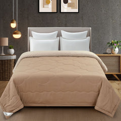 Pink Solid Summer Touch Double Bed AC Comforter/Blanket Reversible by Fabicra