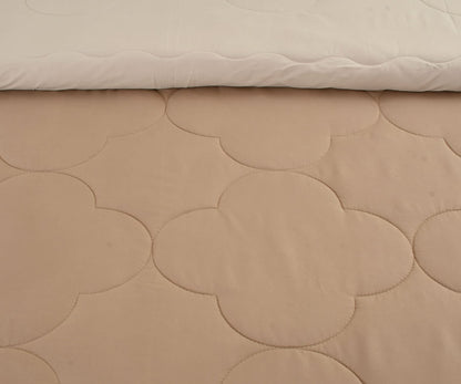 Pink Solid Summer Touch Double Bed AC Comforter/Blanket Reversible by Fabicra