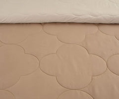 Pink Solid Summer Touch Double Bed AC Comforter/Blanket Reversible by Fabicra