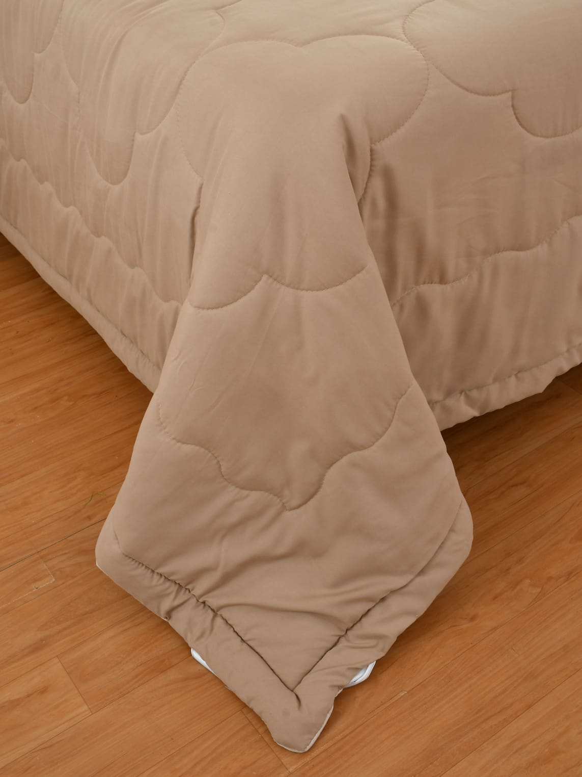 Pink Solid Summer Touch Double Bed AC Comforter/Blanket Reversible by Fabicra