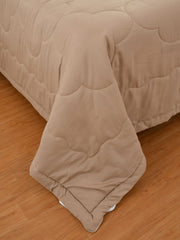 Pink Solid Summer Touch Double Bed AC Comforter/Blanket Reversible by Fabicra