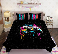 100% Cotton Kids Play Zone Double Bed Bedsheet with Pillow Covers - 250 Thread Counts
