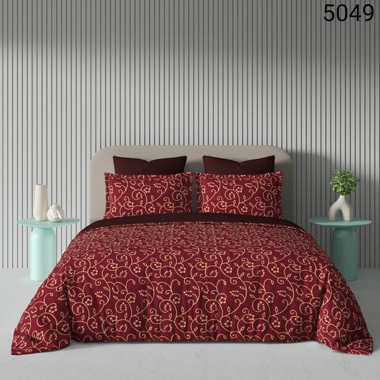 Fabicra Summer Cotton Elastic Fitted King Size Double Bed Bedsheet with 2 Pillow Covers (BOGO)