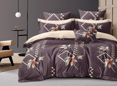Fabicra Royal Cotton Elastic Fitted King Size Double Bed Bedsheet with 2 Pillow Covers (New)