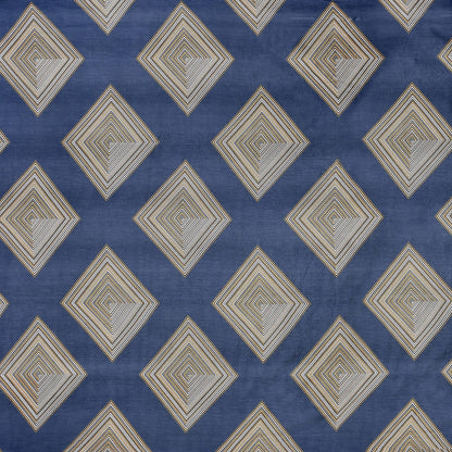 Fabicra Bliss Blue Cotton Elastic Fitted King Size Bedsheet with 2 Pillow Covers
