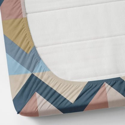 Fabicra Royal Cotton Elastic Fitted King Size Double Bed Bedsheet with 2 Pillow Covers (BOGO)